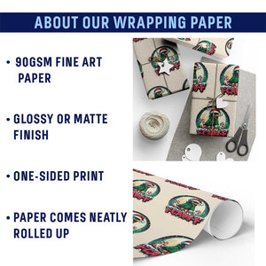 Funny F Caw F Raven Joke Wrapping Paper Roll Holiday Gift TS12 Print Your Wear