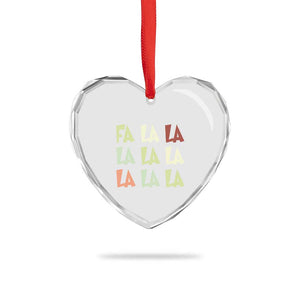 Funny Fa La La 8 Xmas Carol Song Holiday Heart Crystal Glass Ornament TS11 Print Your Wear