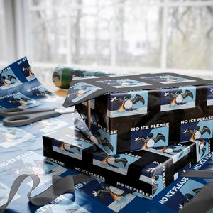 Funny Fire Breathing Loon Wrapping Paper Roll No Ice Please TS12 Black Print Your Wear