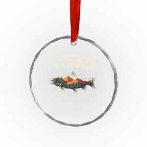 Funny Fishing Meme Crystal Glass Ornament Vintage Buy A Man Eat Fish Inappropriate TS10 Print Your Wear