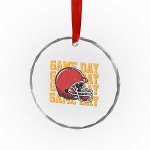 Funny Football Helmet Crystal Glass Ornament Game Day Sport Lover Gift TS12 Print Your Wear