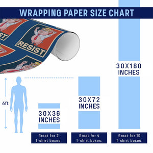 Funny Freedom Pig Resistance Movement Political Satire Meme Gift Wrapping Paper Roll TS12 Print Your Wear
