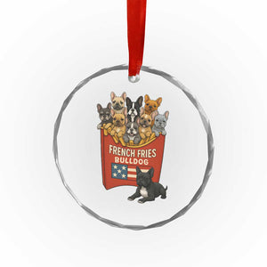 Funny French Fries Bulldog Crystal Glass Ornament Dog Lover Gift TS12 Print Your Wear