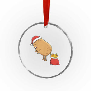 Funny French Fries Christmas Crystal Glass Ornament Potato Food Eaters TS14 Print Your Wear