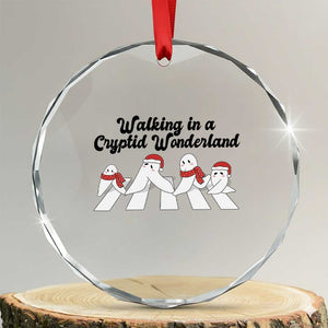 Funny Fresno Nightcrawlers Christmas Gift Crystal Glass Ornament Walking In A Cryptid Wonderland TS12 Transparent Glass 3'' Circle Print Your Wear