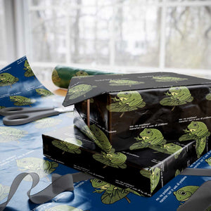 Funny Frog Wrapping Paper Roll Me No Problemo Narrator But It Was All Problemo TS10 Black Print Your Wear