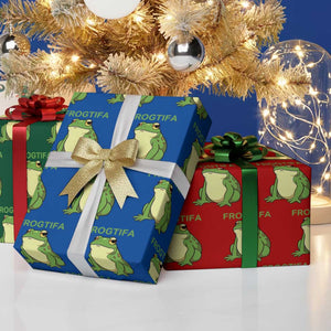 Funny Frogtifa Wrapping Paper Roll Resist Frog Protest Against Fascism TS02 Print Your Wear