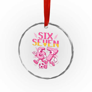 Funny Gen Z Alpha Gift Crystal Glass Ornament Six Seven Meme Soccer Lover TS12 Print Your Wear