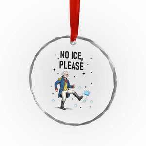 Funny George Washington Crystal Glass Ornament No Ice Please TS12 Print Your Wear