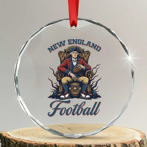 Funny George Washington NE Football Lover Gift Crystal Glass Ornament TS12 Transparent Glass 3'' Circle Print Your Wear