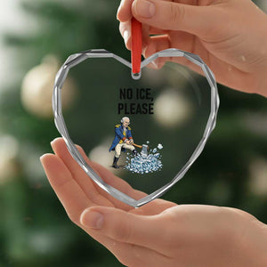 Funny George Washington Political Anti Ice Gift Heart Crystal Glass Ornament TS12 Print Your Wear