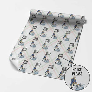 Funny George Washington Political Anti Ice Gift Wrapping Paper Roll TS12 Christmas Plaid Print Your Wear