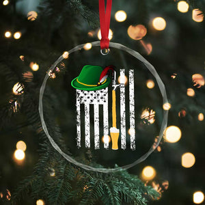 Funny German Beer Crystal Glass Ornament Oktoberfest Vintage American Flag Alpine hat TS11 Print Your Wear