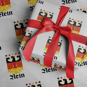 Funny German Eagle Wrapping Paper Roll Vintage Nein No Germany Souvenir Oktoberfest TS11 White Print Your Wear
