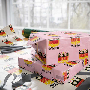 Funny German Eagle Wrapping Paper Roll Vintage Nein No Germany Souvenir Oktoberfest TS11 Light Pink Print Your Wear