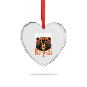 Funny Good Better Best Heart Crystal Glass Ornament BR Eating Cheese CFB Football Fans TS11 Print Your Wear