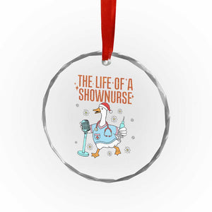 Funny Goose Nurse Christmas Crystal Glass Ornament The Life Of A Shownurrse TS14 Print Your Wear
