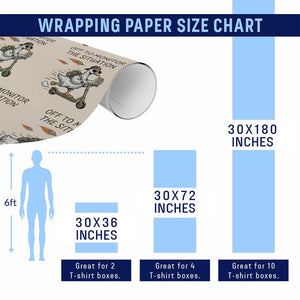 Funny Goose Support Freedom Meme Wrapping Paper Roll Off To Monitor The Situation TS14 Print Your Wear