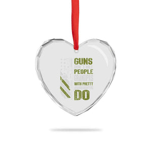 Funny Grandpa Heart Crystal Glass Ornament Guns Dont Kill People Grandpas With Pretty Granddaughters Do US Flag TS10 Print Your Wear