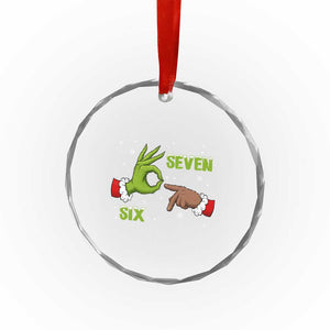 Funny Green And Bigfoot Six Seven Meme Crystal Glass Ornament Christmas Trend Gift TS12 Print Your Wear