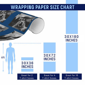 Funny Groundhog Selfie With Alien UFOs Weird Ground Hog Day Wrapping Paper Roll TS11 Print Your Wear