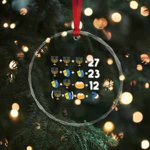 Funny Hanukkah 67 Math Crystal Glass Ornament Teacher Chanukah Six Seven Meme TS11 Print Your Wear