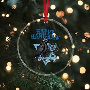 Funny Hanukkah Crow Crystal Glass Ornament Happy Hanukaw Jewish Holiday Chanukah Menorah TS11 Print Your Wear