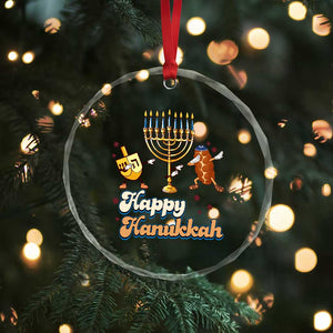 Funny Hanukkah Crystal Glass Ornament Dab Dreidel Menorah Challah Gift TS12 Print Your Wear