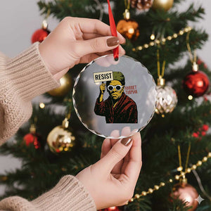 Funny Harriet Tubman Says Resist Crystal Glass Ornament Female Empowerment History Gift TS12 Print Your Wear