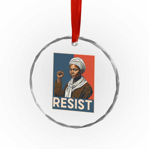Funny Harriet Tubman Says Resist Crystal Glass Ornament Strong Black Woman Leader TS12 Print Your Wear
