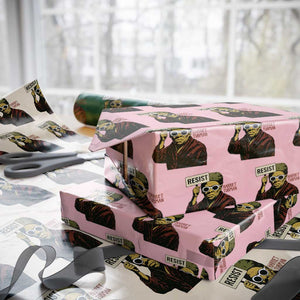 Funny Harriet Tubman Says Resist Wrapping Paper Roll Female Empowerment History Gift TS12 Light Pink Print Your Wear