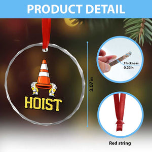 Funny Hoist The Cone Trophy Crystal Glass Ornament IYKYK Meme Sports Fan Victory Celebration TS02 Print Your Wear