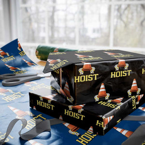 Funny Hoist The Cone Trophy Wrapping Paper Roll IYKYK Meme Sports Fan Victory Celebration TS02 Black Print Your Wear