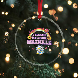 Funny I Bleach My Stink Wrinkle Crystal Glass Ornament Gag Adult Humor Rainbow Bleach Bottle TS11 Print Your Wear