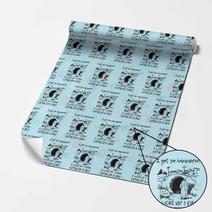 Funny I Got So Hammered I Woke Up 3 Days Later In A Cave Wrapping Paper Roll Christian Easter Day Religious TS11 Light Blue Print Your Wear