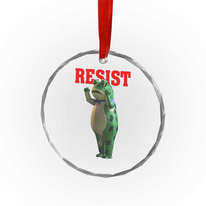 Funny Inflatable Portland Frog Resist Crystal Glass Ornament Freedom Protest - Print Your Wear