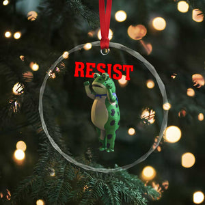 Funny Inflatable Portland Frog Resist Crystal Glass Ornament Freedom Protest - Print Your Wear