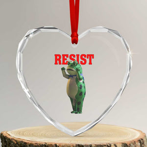 Funny Inflatable Portland Frog Resist Heart Crystal Glass Ornament Freedom Protest TS02 Transparent Glass 3'' Heart Print Your Wear
