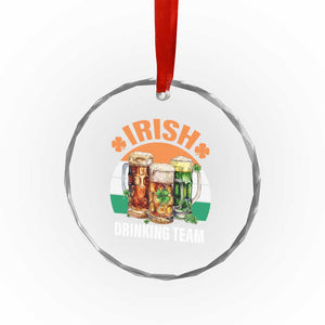 Funny Irish Drinking Team Crystal Glass Ornament St Patricks Day Vintage Beer Ireland Flag Clover TS11 Print Your Wear