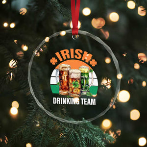 Funny Irish Drinking Team Crystal Glass Ornament St Patricks Day Vintage Beer Ireland Flag Clover TS11 Print Your Wear