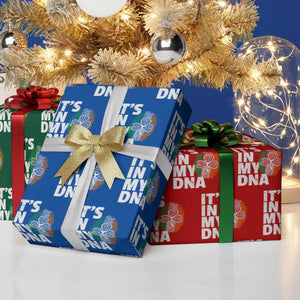 Funny Irish It's In My DNA Wrapping Paper Roll Ireland Fingerprint Flag TS11 Print Your Wear