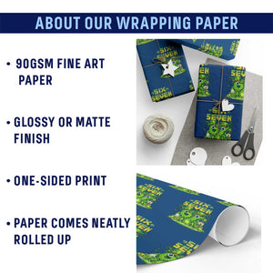 Funny Irish St Patricks Day 67 Wrapping Paper Roll Six Seven Brainrot Italian Gaming 6 7 Meme Gen Alpha Slang TS10 Print Your Wear