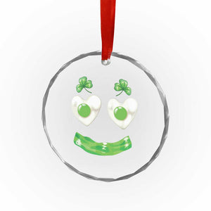 Funny Irish St Patricks Day Shamrock Crystal Glass Ornament Green Eggs Smile Brunch Breakfast TS10 Print Your Wear