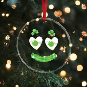 Funny Irish St Patricks Day Shamrock Crystal Glass Ornament Green Eggs Smile Brunch Breakfast TS10 Print Your Wear