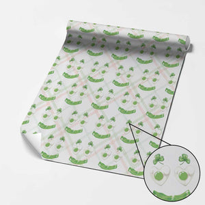 Funny Irish St Patricks Day Shamrock Wrapping Paper Roll Green Eggs Smile Brunch Breakfast TS10 Christmas Plaid Print Your Wear