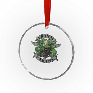 Funny Irish Viking Crystal Glass Ornament Vintage Shamrock Celtic Viking Skull TS11 Print Your Wear