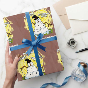 Funny It Is Fine I Am Fine Everything Is Fine Its Just A Little Meltdown Wrapping Paper Roll Christmas Snowman TS11 Mocha Print Your Wear
