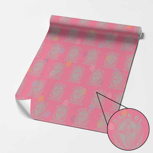 Funny Jesus Back Wrapping Paper Roll Retro Funny Sayings Easter Back By Popular Demand TS10 Pink Print Your Wear