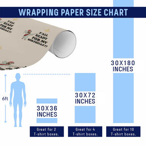 Funny Jesus Christmas Wrapping Paper Roll Are You All Ready For My Birthday TS14 Print Your Wear