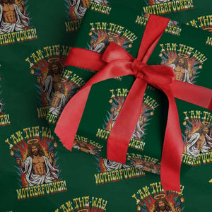 Funny Jesus LitRPG I Am The Way Motherfucker Wrapping Paper Roll